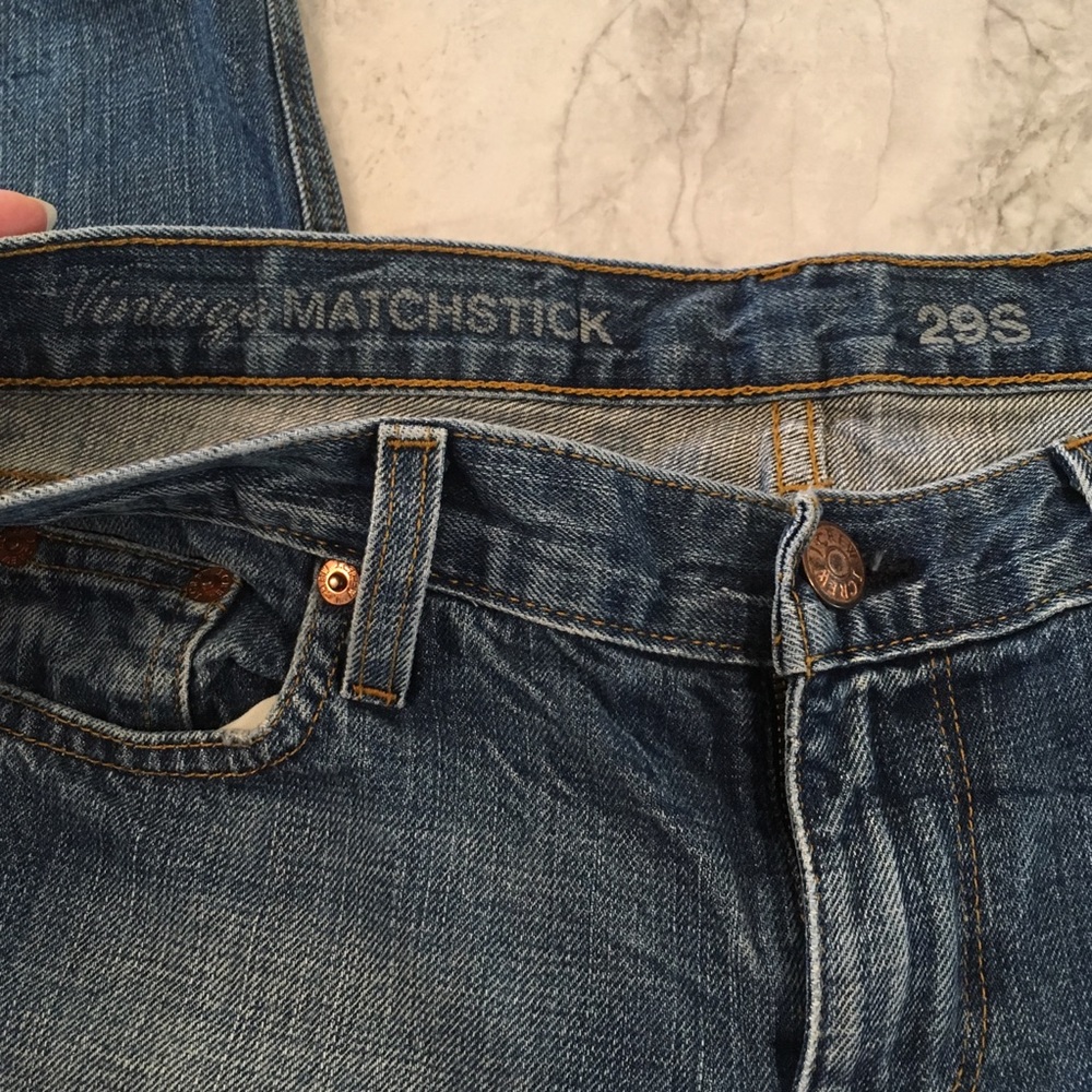 J Crew “Vintage Matchstick” 29S jeans distressed - Picture 3 of 7